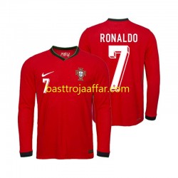 Portugal Ronaldo 7 Män Hemma Fotbollströja Euro 2024 Långärmad Portugal Ronaldo 7 Män Hemma Fotbollströja Euro 2024 Långärmad