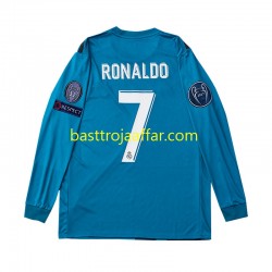 Real Madrid Cristiano Ronaldo 7 2017 Retro Barn Tredje Fotbollströja Långärmad