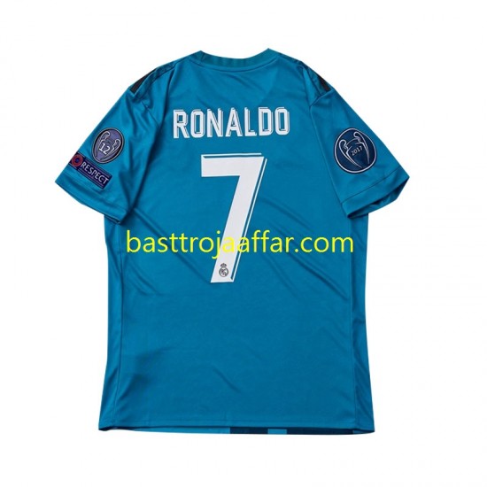 Real Madrid Cristiano Ronaldo 7 2017 Retro Män Tredje Fotbollströja Kortärmad