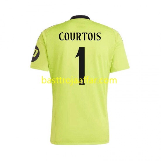 Real Madrid COURTOIS 1 Målvakt Män Tredje Fotbollströja 2024-2025 Kortärmad