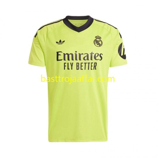 Real Madrid COURTOIS 1 Målvakt Män Tredje Fotbollströja 2024-2025 Kortärmad