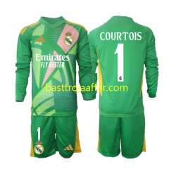 Real Madrid Thibaut Courtois 1 Målvakt Barn Tredje Fotbollströja 2024-2025 Långärmad