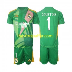 Real Madrid Thibaut Courtois 1 Målvakt Barn Tredje Fotbollströja 2024-2025 Kortärmad
