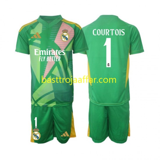 Real Madrid Thibaut Courtois 1 Målvakt Barn Tredje Fotbollströja 2024-2025 Kortärmad