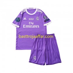 Real Madrid 2016 Retro Barn Borta Fotbollströja Kortärmad