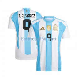 Argentina Julian Alvarez 9 Män Hemma Fotbollströja 2024 Kortärmad
