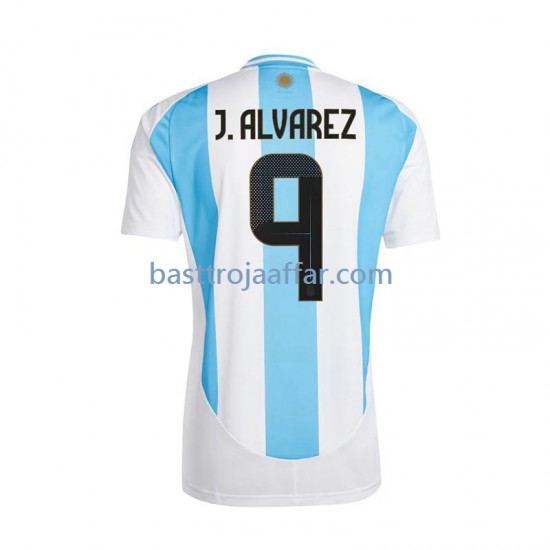 Argentina Julian Alvarez 9 Män Hemma Fotbollströja 2024 Kortärmad