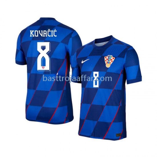 Kroatien Mateo Kovacic 8 Män Borta Fotbollströja Euro 2024 Kortärmad
