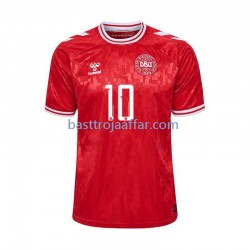 Danmark Eriksen 10 Män Hemma Fotbollströja Euro 2024 Kortärmad