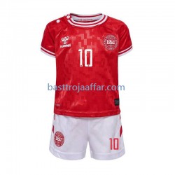 Danmark Eriksen 10 Barn Hemma Fotbollströja Euro 2024 Kortärmad