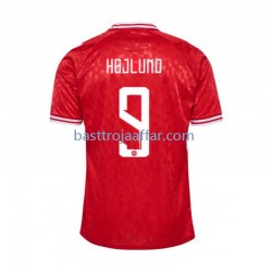 Danmark Hojlund 9 Män Hemma Fotbollströja Euro 2024 Kortärmad Danmark Hojlund 9 Män Hemma Fotbollströja Euro 2024 Kortärmad