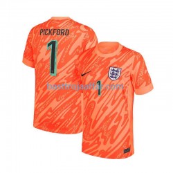 England Pickford 1 Målvakt Män Hemma Fotbollströja Euro 2024 Kortärmad