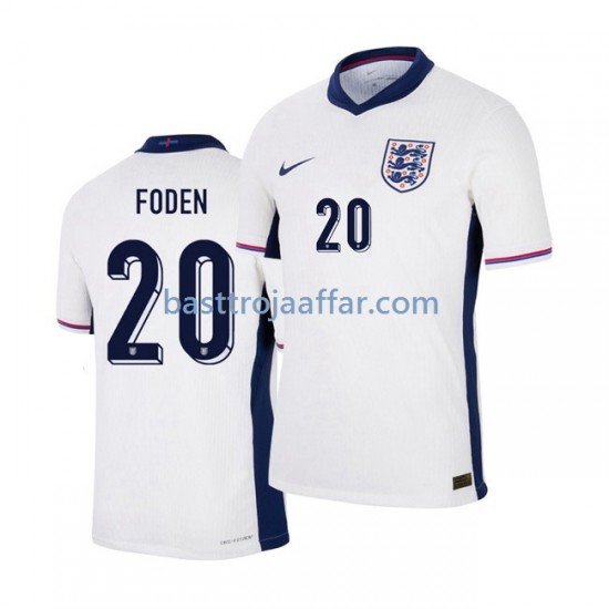 England Phil Foden 20 Män Hemma Fotbollströja Euro 2024 Kortärmad