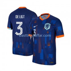 Nederländerna Matthijs de Ligt 3 Män Borta Fotbollströja Euro 2024 Kortärmad Nederländerna Matthijs de Ligt 3 Män Borta Fotbollströja Euro 2024 Kortärmad
