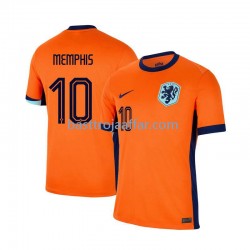 Nederländerna Memphis Depay 10 Män Hemma Fotbollströja Euro 2024 Kortärmad Nederländerna Memphis Depay 10 Män Hemma Fotbollströja Euro 2024 Kortärmad