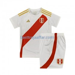 Peru Barn Hemma Fotbollströja 2024 Kortärmad