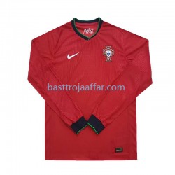 Portugal Män Hemma Fotbollströja Euro 2024 Långärmad Portugal Män Hemma Fotbollströja Euro 2024 Långärmad