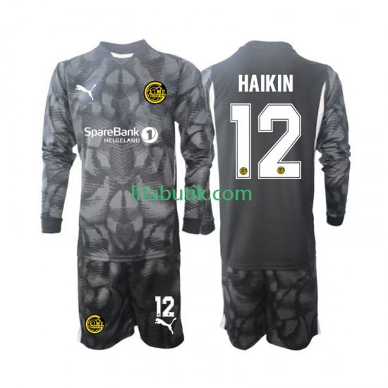 FK Bodø/Glimt Nikita Haikin 12 Målvakt Barn Hemma Fotbollströja 2025 Långärmad