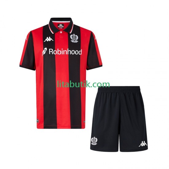 OGC Nice Barn Hemma Fotbollströja 2025-2026 Kortärmad
