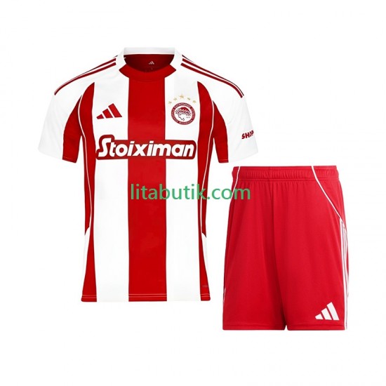 Olympiacos Barn Hemma Fotbollströja 2025-2026 Kortärmad