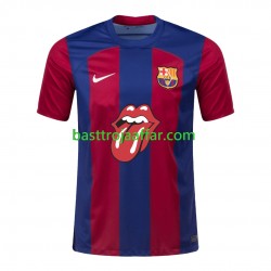 FC Barcelona Rolling Stones Män Hemma Fotbollströja 2023-2024 Kortärmad