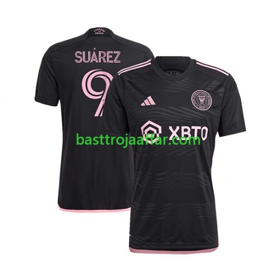 Inter Miami Suárez Luis 9 Män Borta Fotbollströja 2023-2024 Kortärmad