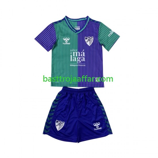 Málaga CF Barn Borta Fotbollströja 2023-2024 Kortärmad