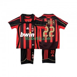 AC Milan KAKA 22 -2007 Retro Barn Hemma Fotbollströja 2006 Kortärmad AC Milan KAKA 22 -2007 Retro Barn Hemma Fotbollströja 2006 Kortärmad
