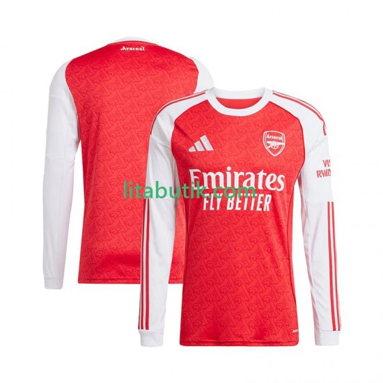 Arsenal Män Hemma Fotbollströja 2025-2026 Långärmad