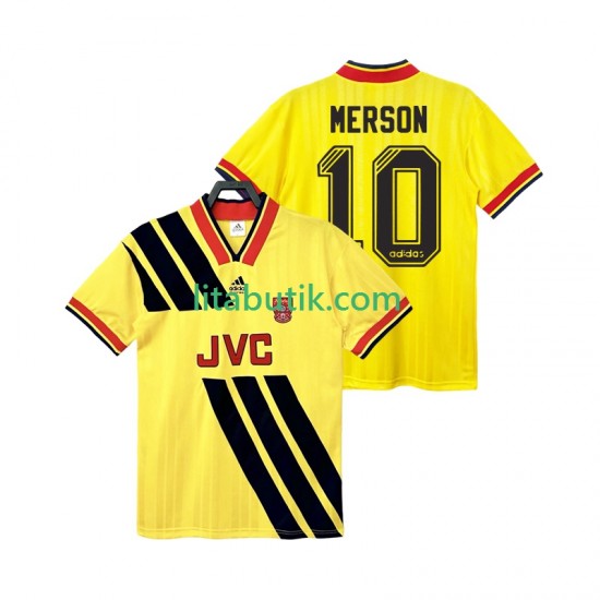 Arsenal MERSON 10 1993 1994 Retro Män Borta Fotbollströja Kortärmad