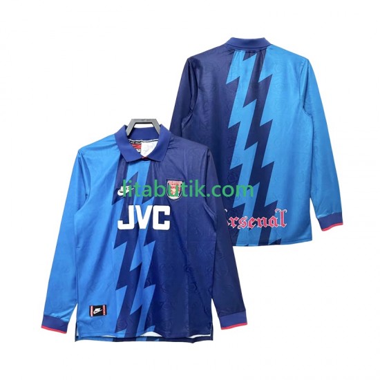 Arsenal 1995 1996 Retro Män Borta Fotbollströja Långärmad