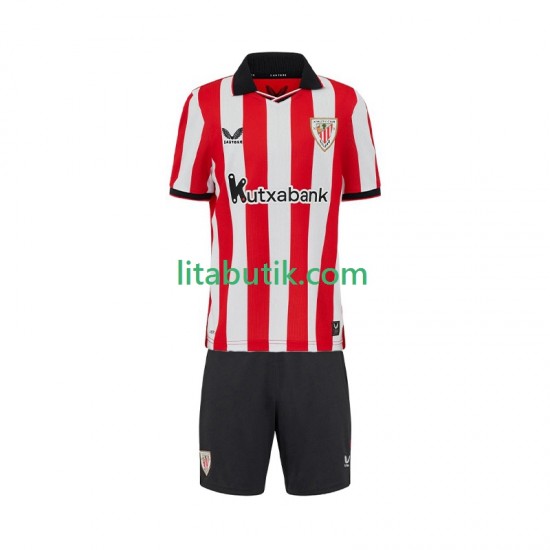 Athletic Bilbao Barn Hemma Fotbollströja 2025-2026 Kortärmad