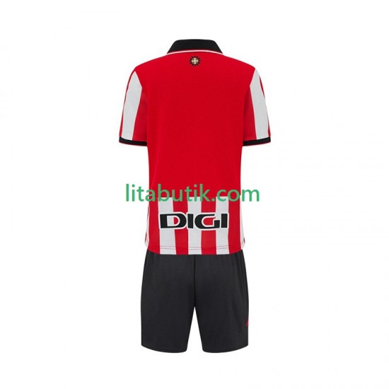 Athletic Bilbao Barn Hemma Fotbollströja 2025-2026 Kortärmad