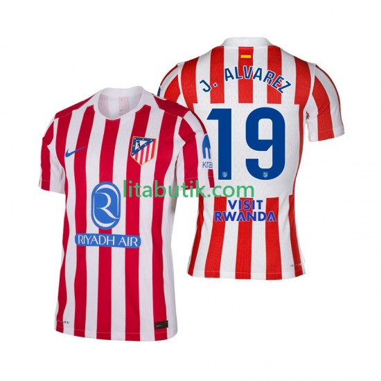 Atlético Madrid Julian Alvarez 19 Män Hemma Fotbollströja 2025-2026 Kortärmad