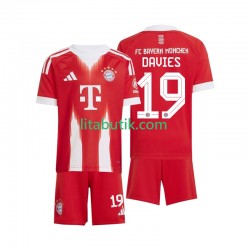 FC Bayern München Alphonso Davies 19 Barn Hemma Fotbollströja 2025-2026 Kortärmad FC Bayern München Alphonso Davies 19 Barn Hemma Fotbollströja 2025-2026 Kortärmad