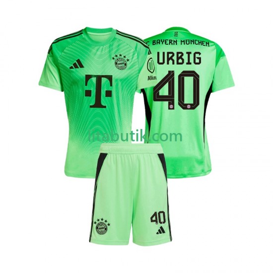 FC Bayern München Jonas Urbig 40 Målvakt Barn Hemma Fotbollströja 2025-2026 Kortärmad