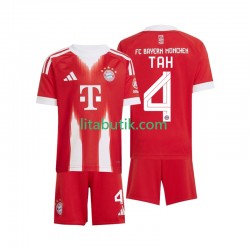 FC Bayern München Jonathan Tah 4 Barn Hemma Fotbollströja 2025-2026 Kortärmad FC Bayern München Jonathan Tah 4 Barn Hemma Fotbollströja 2025-2026 Kortärmad