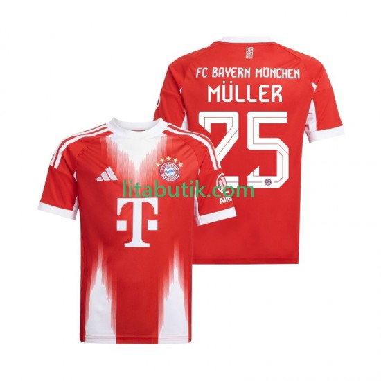 FC Bayern München Thomas Muller 25 Män Hemma Fotbollströja 2025-2026 Kortärmad