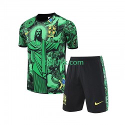 Brasilien JESUS Special Football Shirts Barn Hemma 2024-2025 Kortärmad Brasilien JESUS Special Football Shirts Barn Hemma 2024-2025 Kortärmad