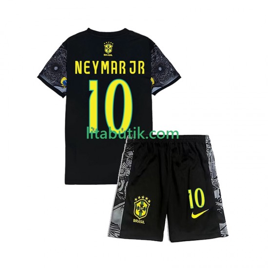 Brasilien Neymar JR 10 Cheist the Redeemer Football Shirts Barn Hemma 2024 Kortärmad