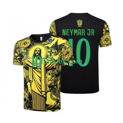 Brasilien Neymar JR 10 Jesus Män Hemma Fotbollströja 2024 Kortärmad