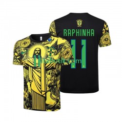 Brasilien RAPHINHA 11 Jesus Män Hemma Fotbollströja 2024 Kortärmad Brasilien RAPHINHA 11 Jesus Män Hemma Fotbollströja 2024 Kortärmad