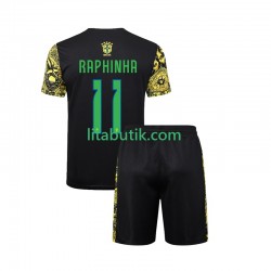 Brasilien RAPHINHA 11 Jesus Barn Hemma Fotbollströja 2024 Kortärmad Brasilien RAPHINHA 11 Jesus Barn Hemma Fotbollströja 2024 Kortärmad