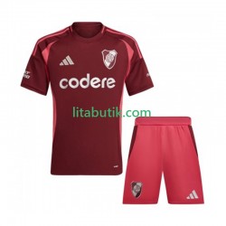 CA River Plate Barn Borta Fotbollströja 2024-2025 Kortärmad
