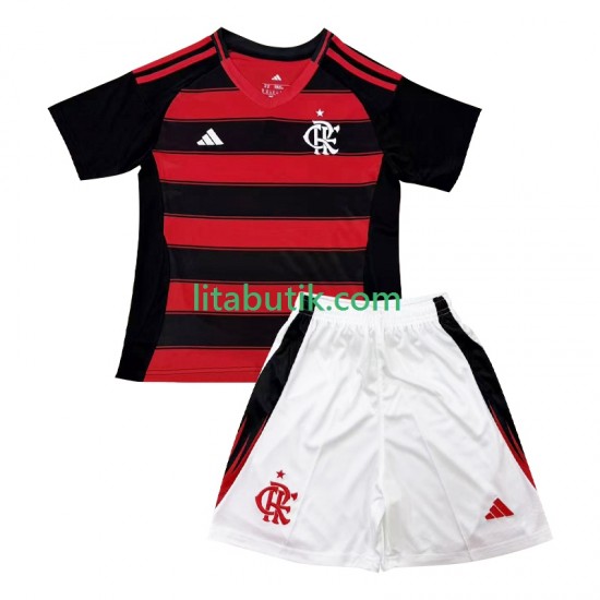 CR Flamengo Barn Hemma Fotbollströja 2025-2026 Kortärmad