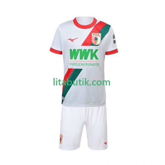 FC Augsburg Barn Hemma Fotbollströja 2025-2026 Kortärmad