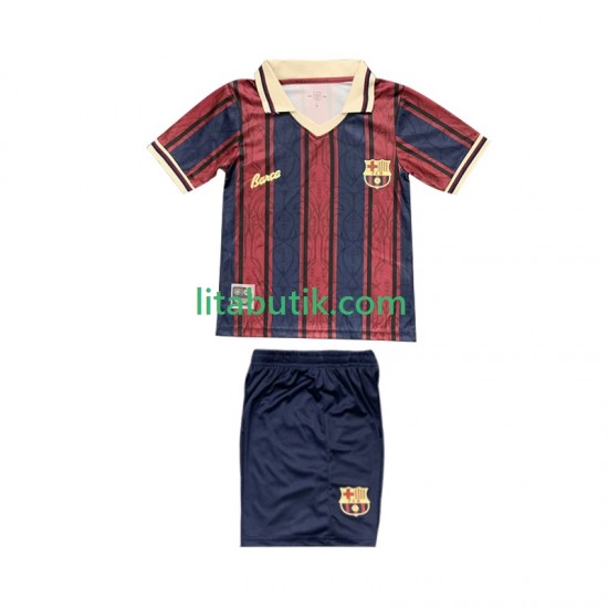 FC Barcelona 125th Anniversary Barn Hemma Fotbollströja 2025-2026 Kortärmad