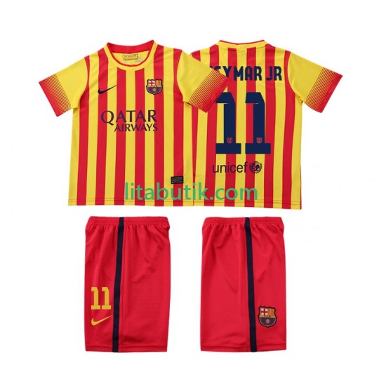 FC Barcelona Neymar JR 11 2013 2014 Retro Barn Borta Fotbollströja Kortärmad