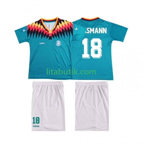 Tyskland KLINSMANN 18 1994 Retro Barn Borta Fotbollströja Kortärmad