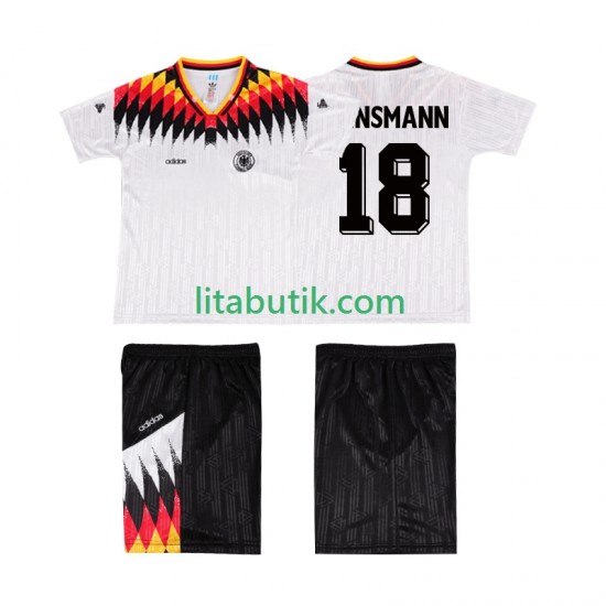 Tyskland KLINSMANN 18 1994 Retro Barn Hemma Fotbollströja Kortärmad